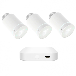 Sada chytré termostatické hlavice a gateway ZigBee 3.0