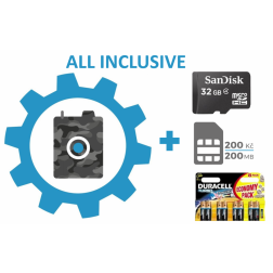 Nastavení fotopasti + SIM karta + 32GB SD karta + baterie+ mailserver