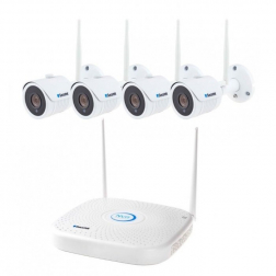 WiFi kamerový systém Secutek SLG-WIFI2108PGE4FE200 - 4x2Mpix kamera, NVR