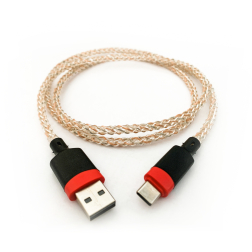 Připojovací USB / Type-C USB kabel s podsvícením, 1 metr