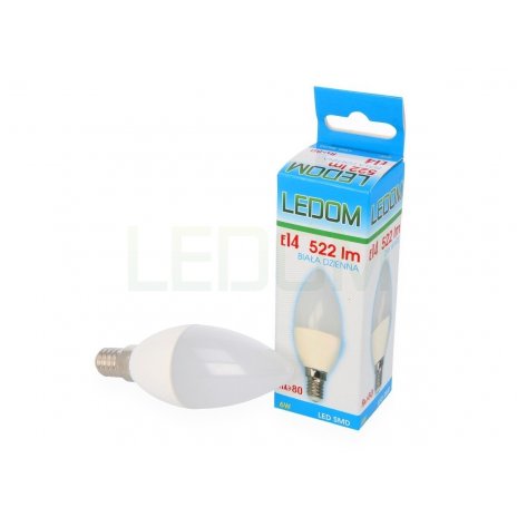 Ledom LED svíčka E14 6W 522lm neutrální (50W) 