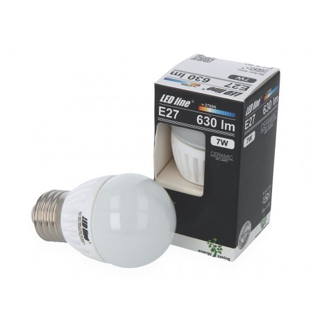 Ledin LED SMD žárovka E27 7W 630lm teplá (50W) 
