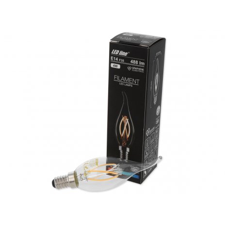 Ledin LED FILAMENT žárovka E14 4W 488LM teplá (30W)