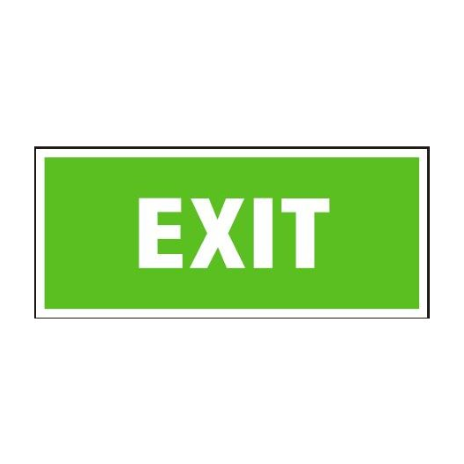 Exit | plastová cedule, 200x87mm 
