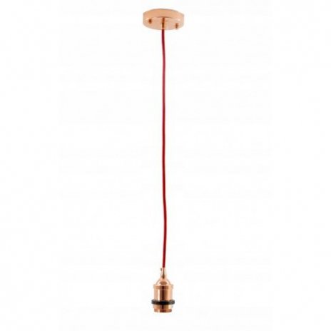 Závěsná lampa Převis Edison Loft - růžová 