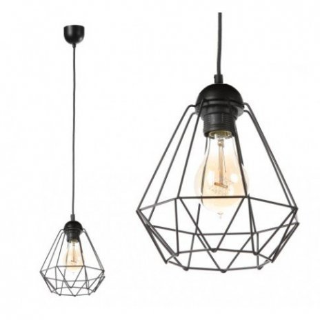 Závěsná lampa Diamond Slim - černá