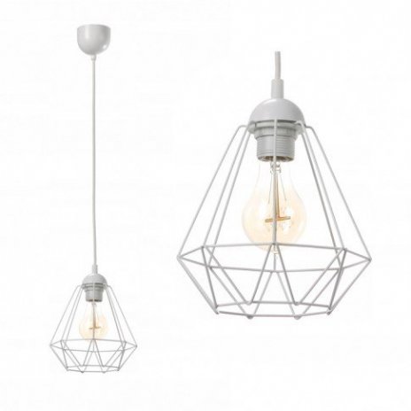 Závěsná lampa Diamond Slim - bílá