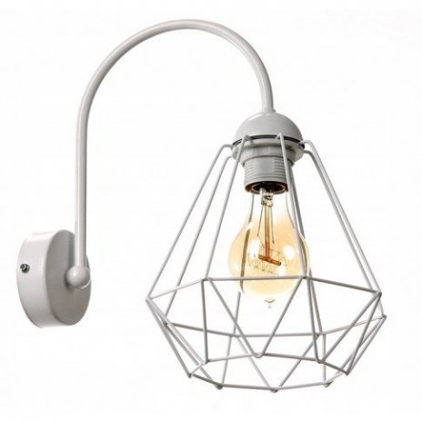 Nástěnná lampa Diamond Slim - bílá