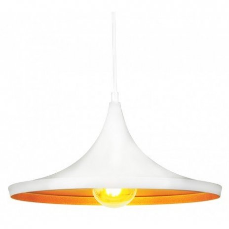 Závěsná lampa Gold - bílá