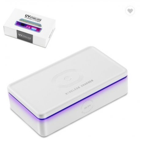 Bezdrátová QI nabíječka se sterilizátorem mobilních telefonů 