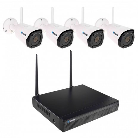 5MP WiFi kamerový set Secutek SLG-WIFI3604DE4FK500 - 4x 5MP kamera, NVR