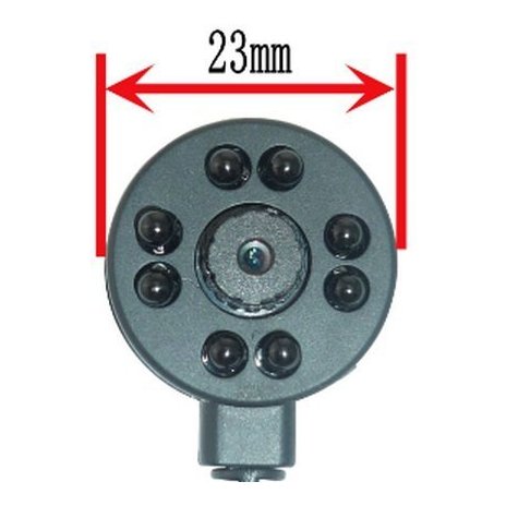 CCTV minikamera - 600TVL; 78°; IR940nm 