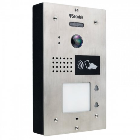 Kovový videozvonek Secutek SPL-111K-2 s RFID čtečkou 