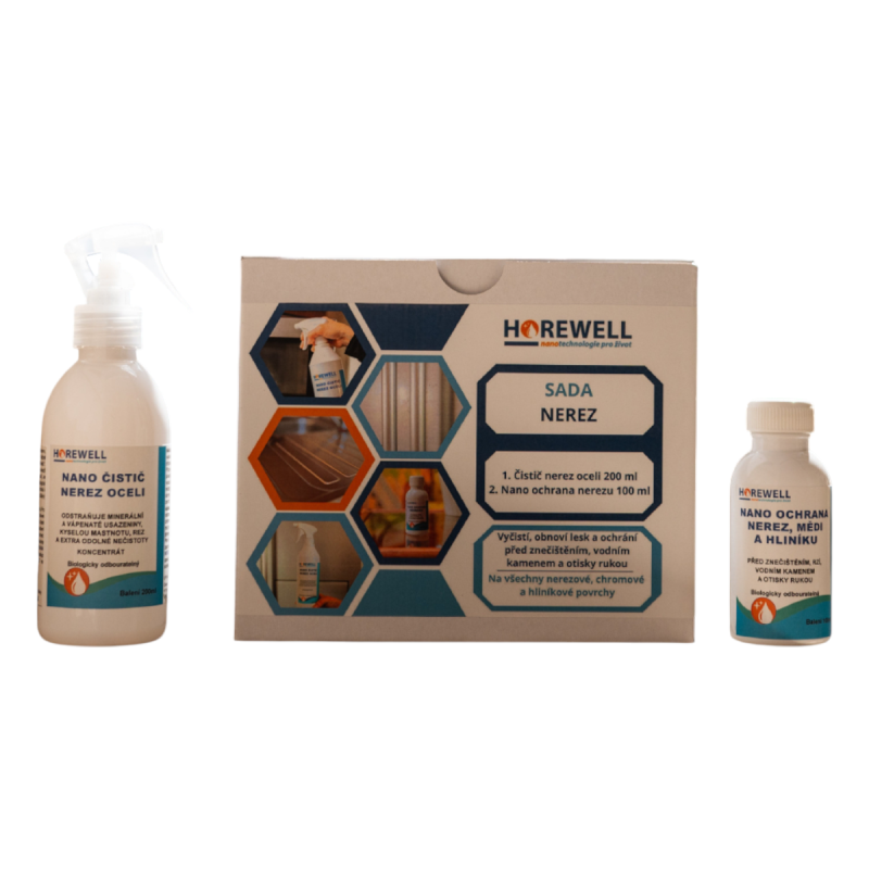 Horewell Nano Sada Nerez Sada 1x200 ml, 1x100 ml