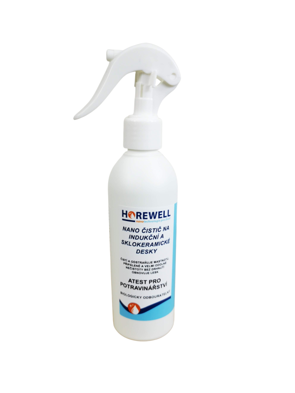 Levně Horewell Nano čistič na indukční a sklokeramické desky 250 ml Dárek Nano hadřík z mikrovlákna