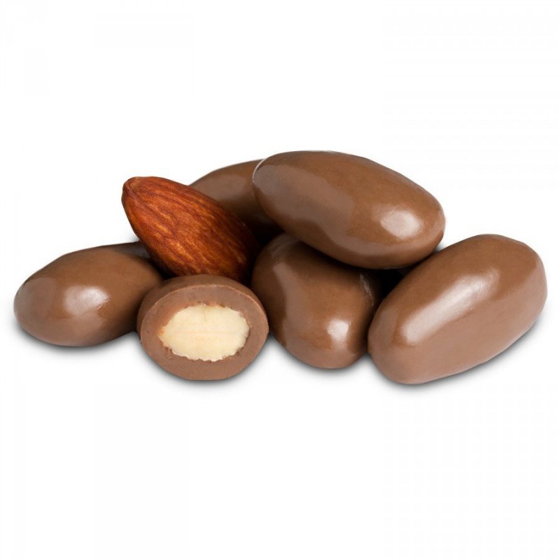 Mandle v mliečnej čokoláde s kokosom