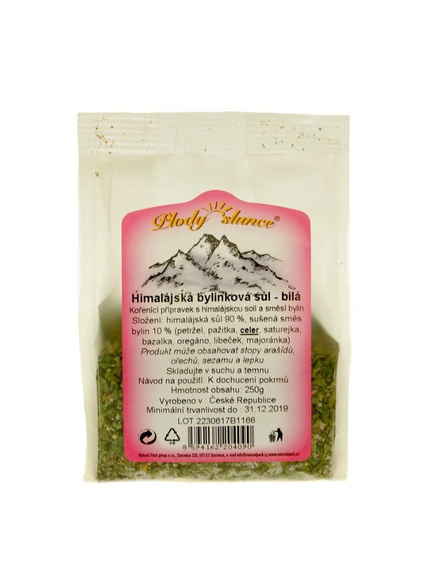 Sůl bílá z Himalájí s bylinkam