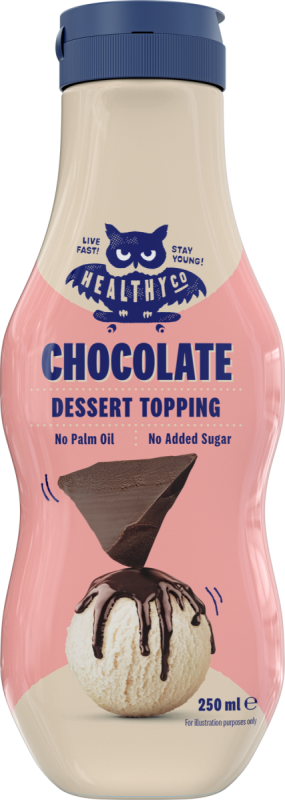 HealthyCo Dessert Topping 250 ml - čokoláda
