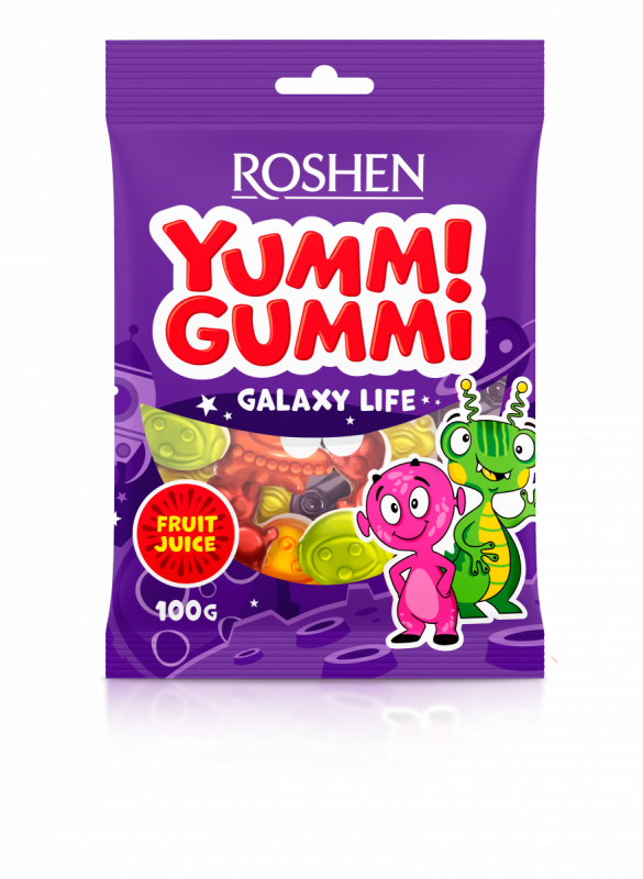 Želé cukríky Yummi-Gummi - galaxia 100 g