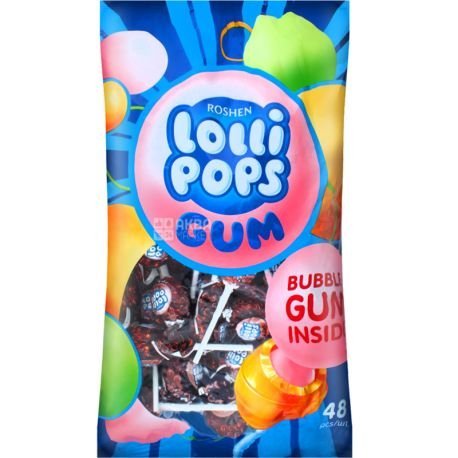 Lízanky Lollipops Gum Cola 920 g