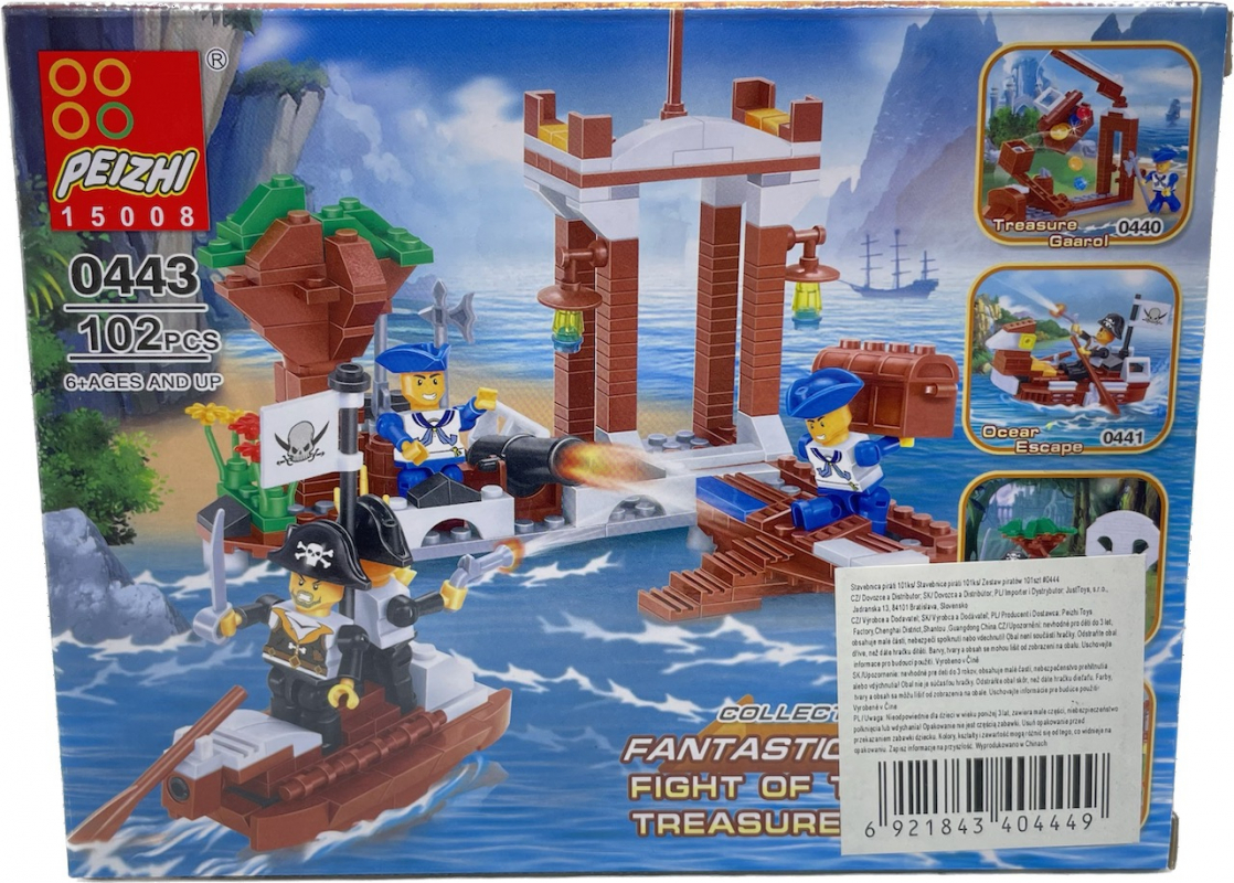 Stavebnice PEIZHI Pirates 0443 - Ostrov pirátů