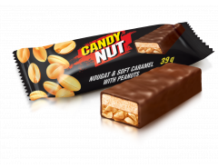 Tyčinka Candy Nut s nugátem, karamelem a arašídy 1 kg