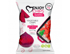 Pečené bramborové chipsy s červenou řepou a mátou 40 g
