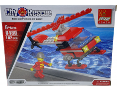 Stavebnice PEIZHI City Rescue 0480 - Hasičský vrtulník