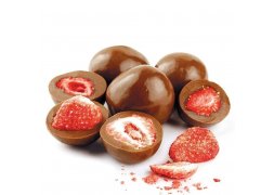 Lyofilizované jahody v mléčné čokoládě 100 g
