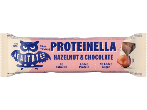 HealthyCo Proteinella Chocolate Bar - čokoláda/lískový ořech 35 g 