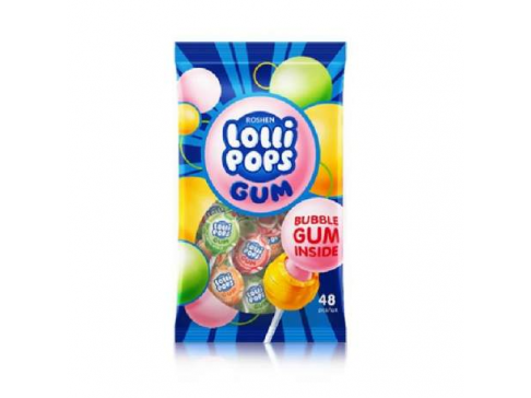 Lízátka Lollipops Gum fruit mix 920 g 