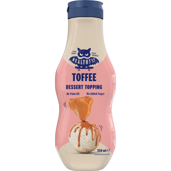 HealthyCo Dessert Topping 250 ml - toffee 