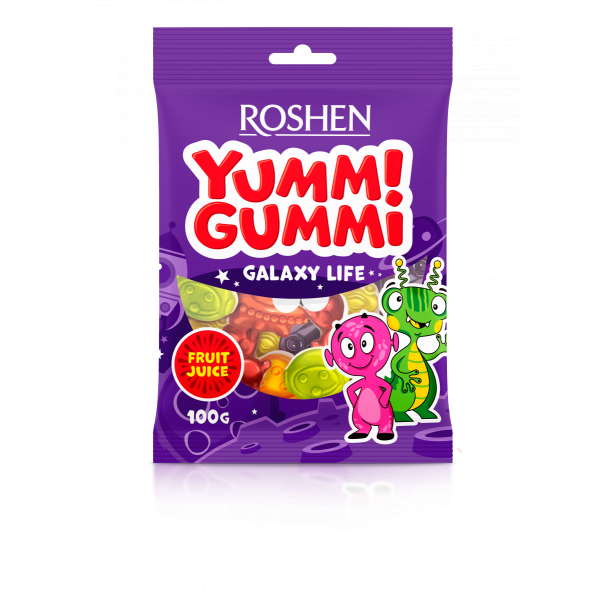 Želé cukríky Yummi-Gummi - galaxia 100 g 