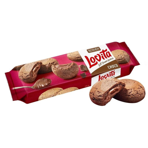 Sušenky Lovita s kakaovým krémem 127 g 