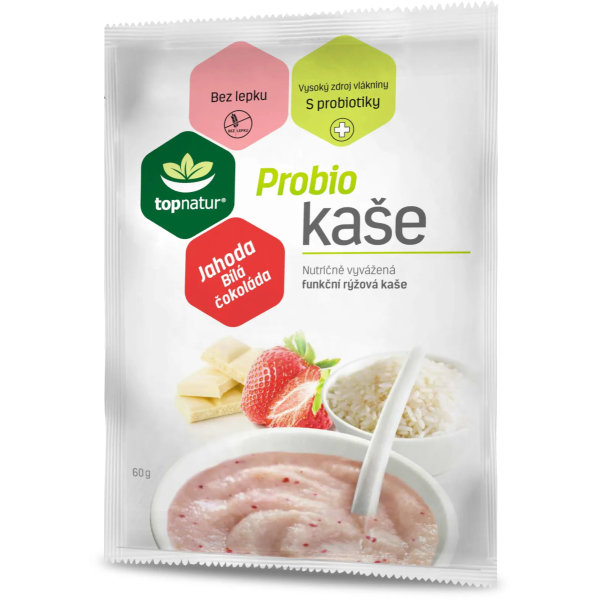 Probio kaše jahodová s bílou čokoládou á 60 g 