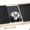 Kesper Multifunkční deska ze skla motiv břidlice, 2 ks 52 x 30 cm