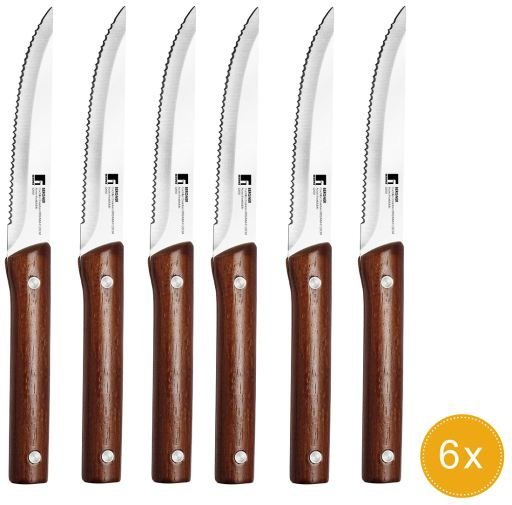 Sada steakových nožů Bergner Nature Gaucho 6 ks