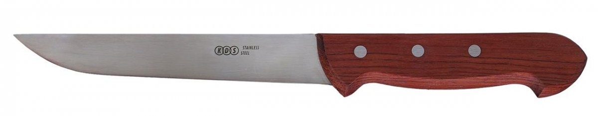 KDS Nůž řeznický hornošpičatý dřevo Bubinga 17 cm