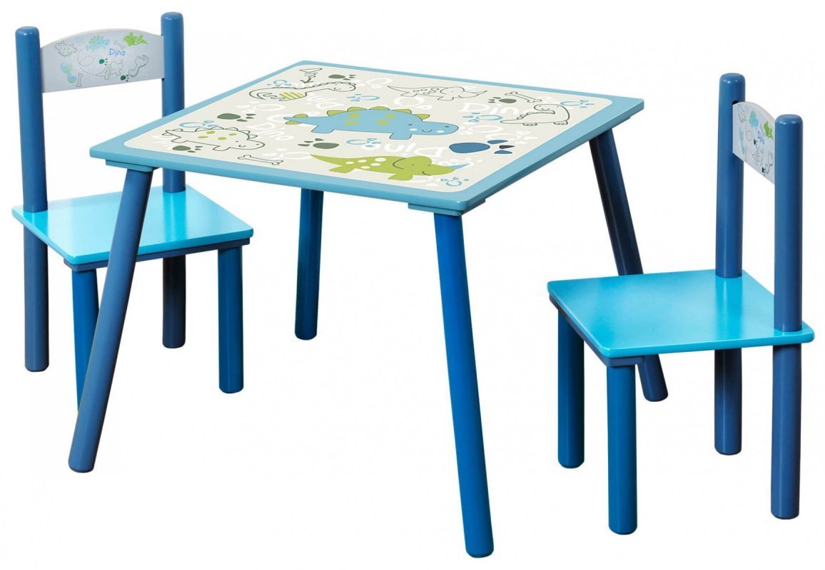 Kesper Sada dětský stolek se dvěmi židlemi modrý