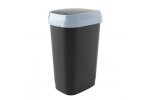 Koš odpadkový Kis Dual Swing Bin L 50 l černý