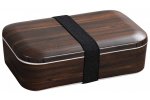 Kesper Obědový box s dekorem tmavého dřeva 18,5 ×12,5 × 6 cm
