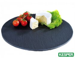 Kesper Břidlicová deska na servírování jídla kulatá 35 cm