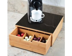 Kesper Box na kávové kapsle / čajové sáčky, Bambus