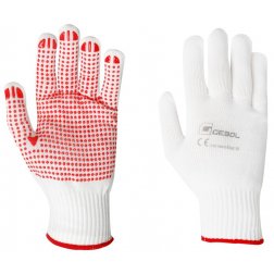 Pletené rukavice s nopkami RED FEX velikost 10 - blistr