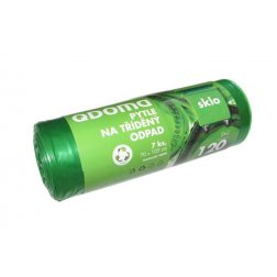 Pytle do odpadkových košů LD120l/7ks SKLO zelená