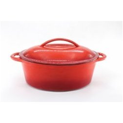 Pekáč litinový Queen Line ovál + poklice 30 cm 4,2 l, vyrobeno pro Belis