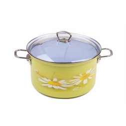 Hrnec smaltovaný Belis Daisy 24 cm 6,1 l