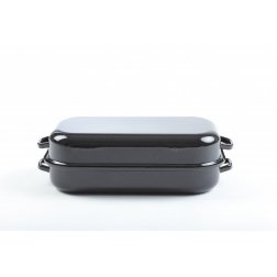 Pekáč smaltovaný Belis s víkem 25 cm