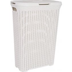 Koš na prádlo Curver Rattan 40 l krémový