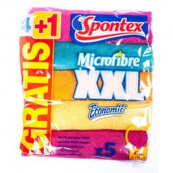 Spontex Microfibre Economic XXL 4+1ks.